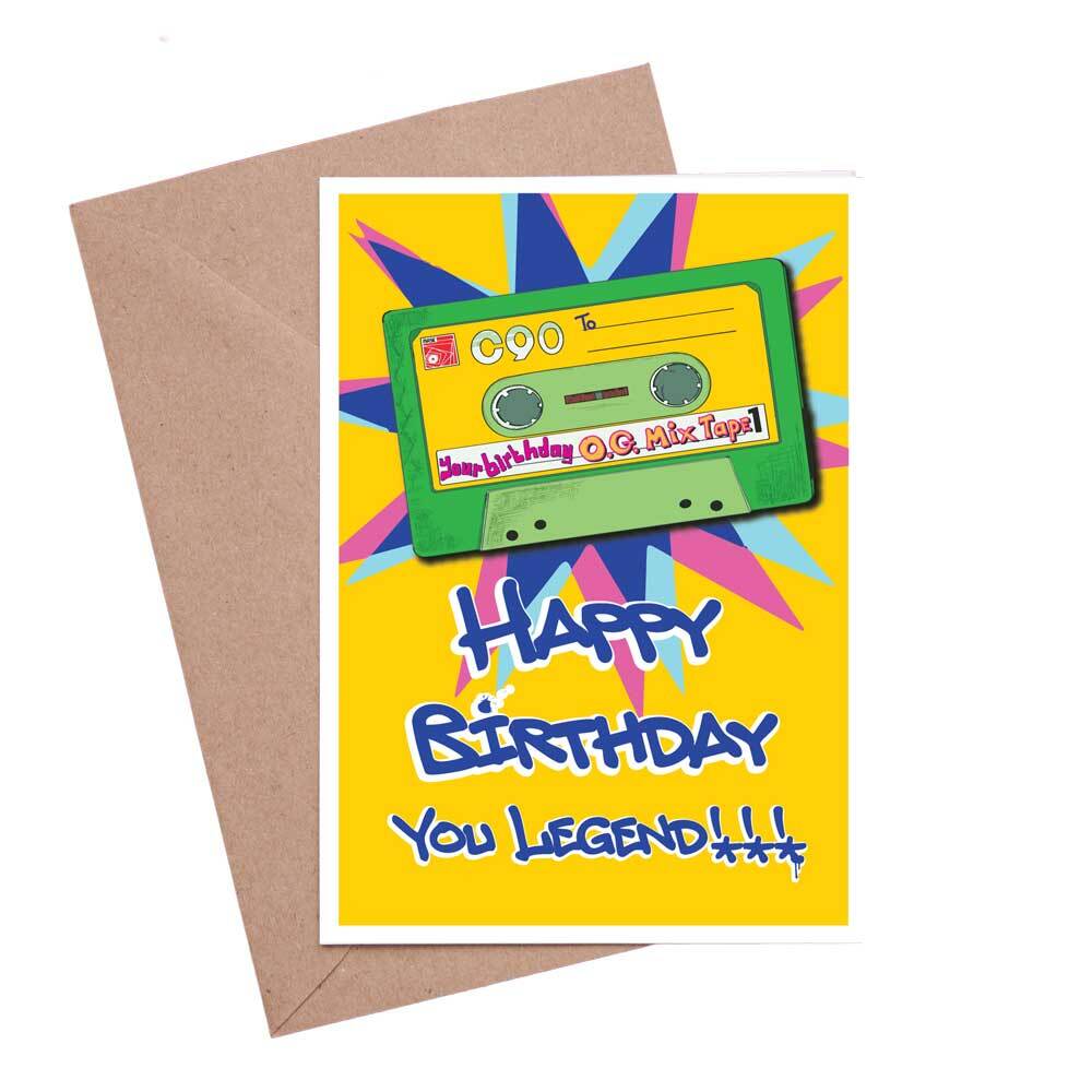 Happy Birthday You Legend O.G. Mixtape Card