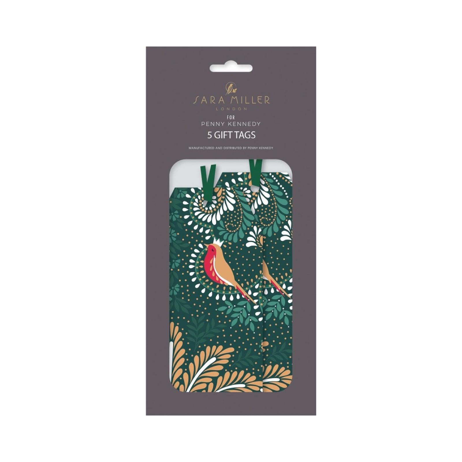 Robin Filigree Christmas Gift Tags