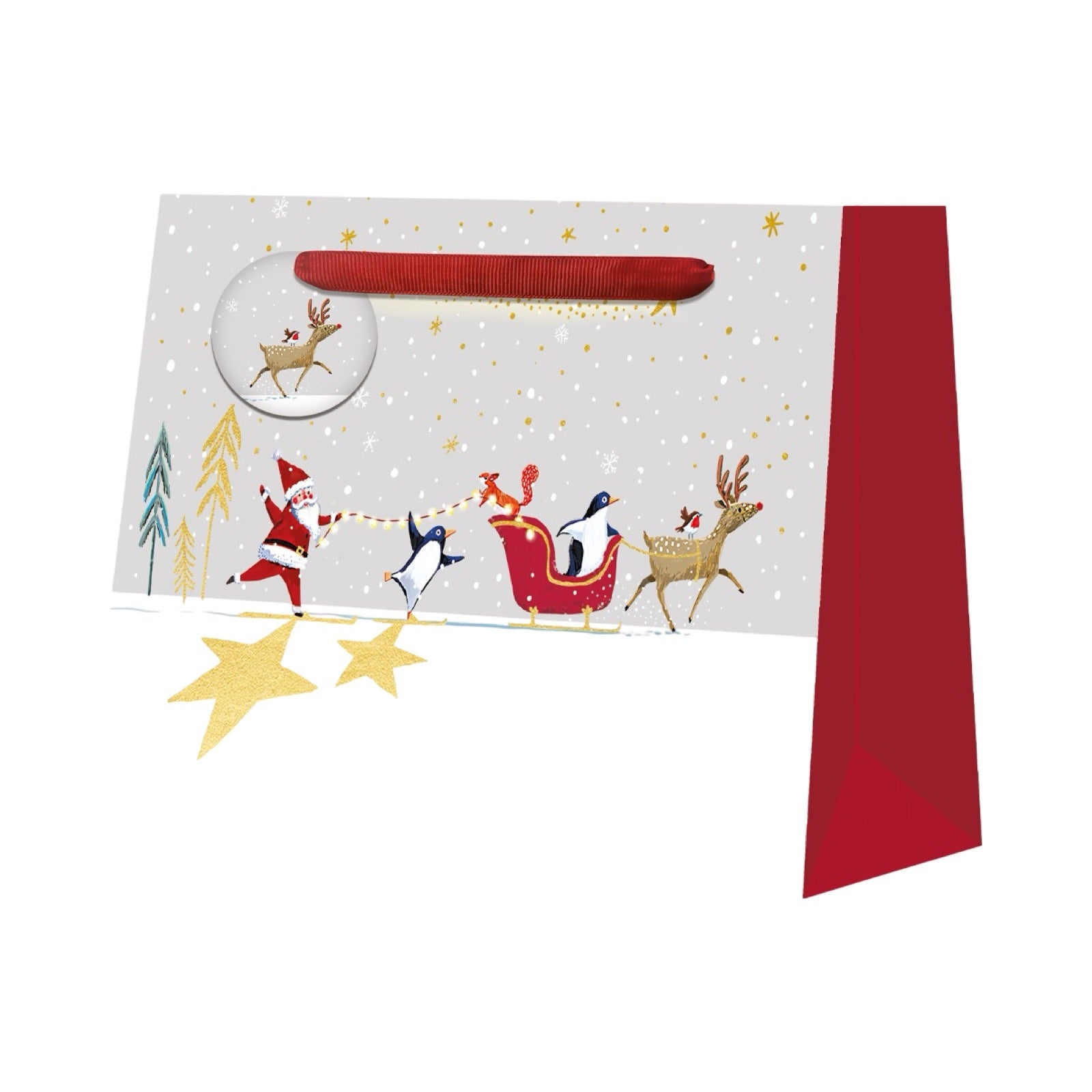 Penguin Star Christmas Gift Bag