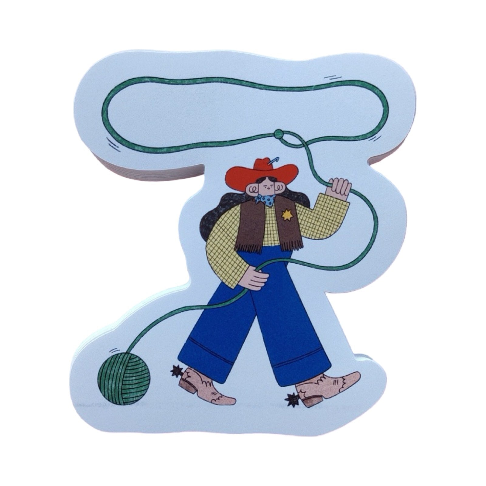 Yarn Cowgirl Sticker