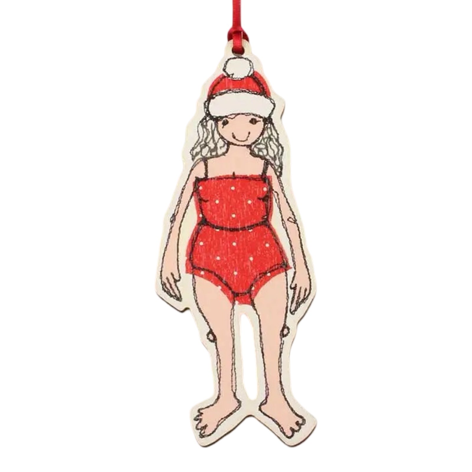 Swimmer Christmas Decoration Female