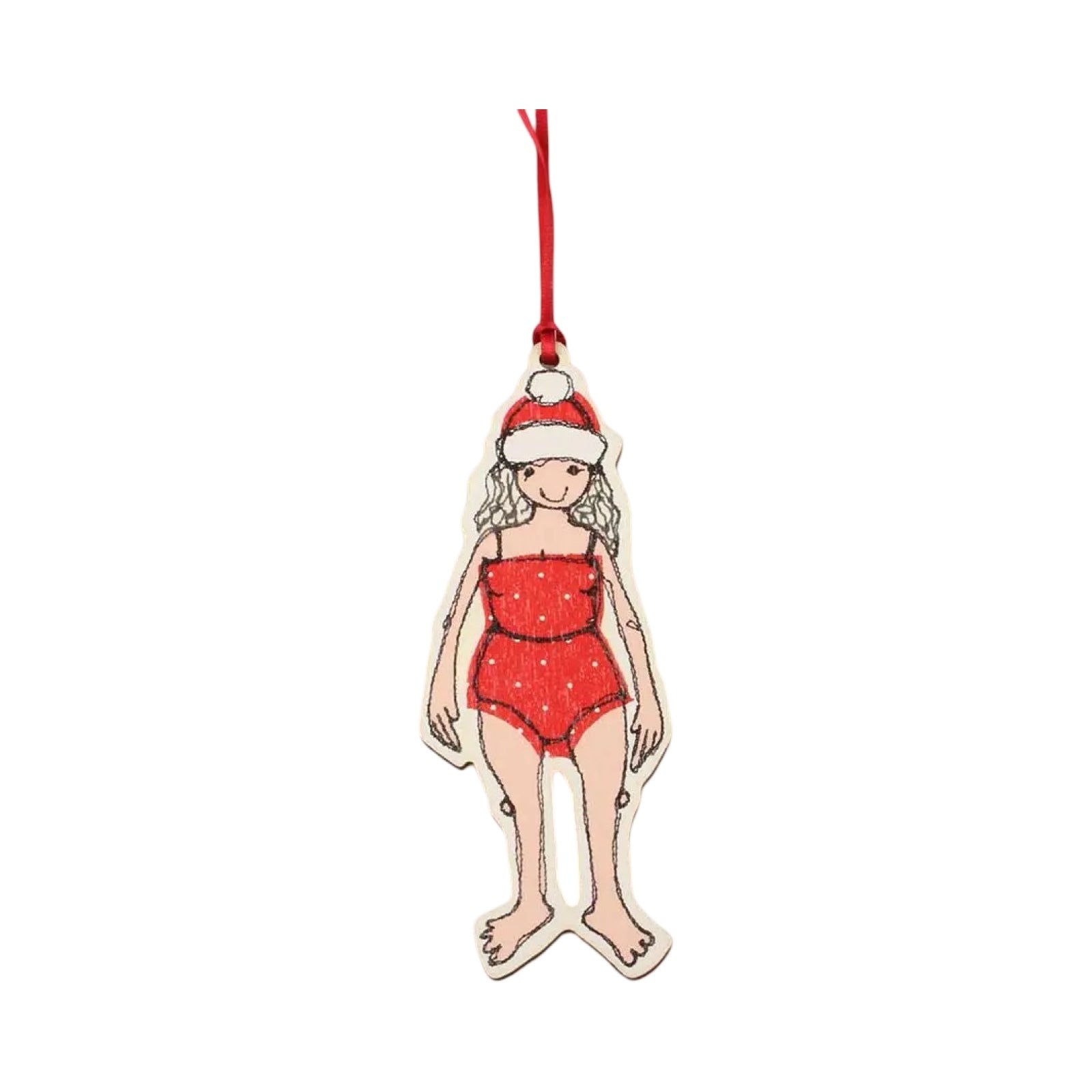 Swimmer Christmas Decoration Female