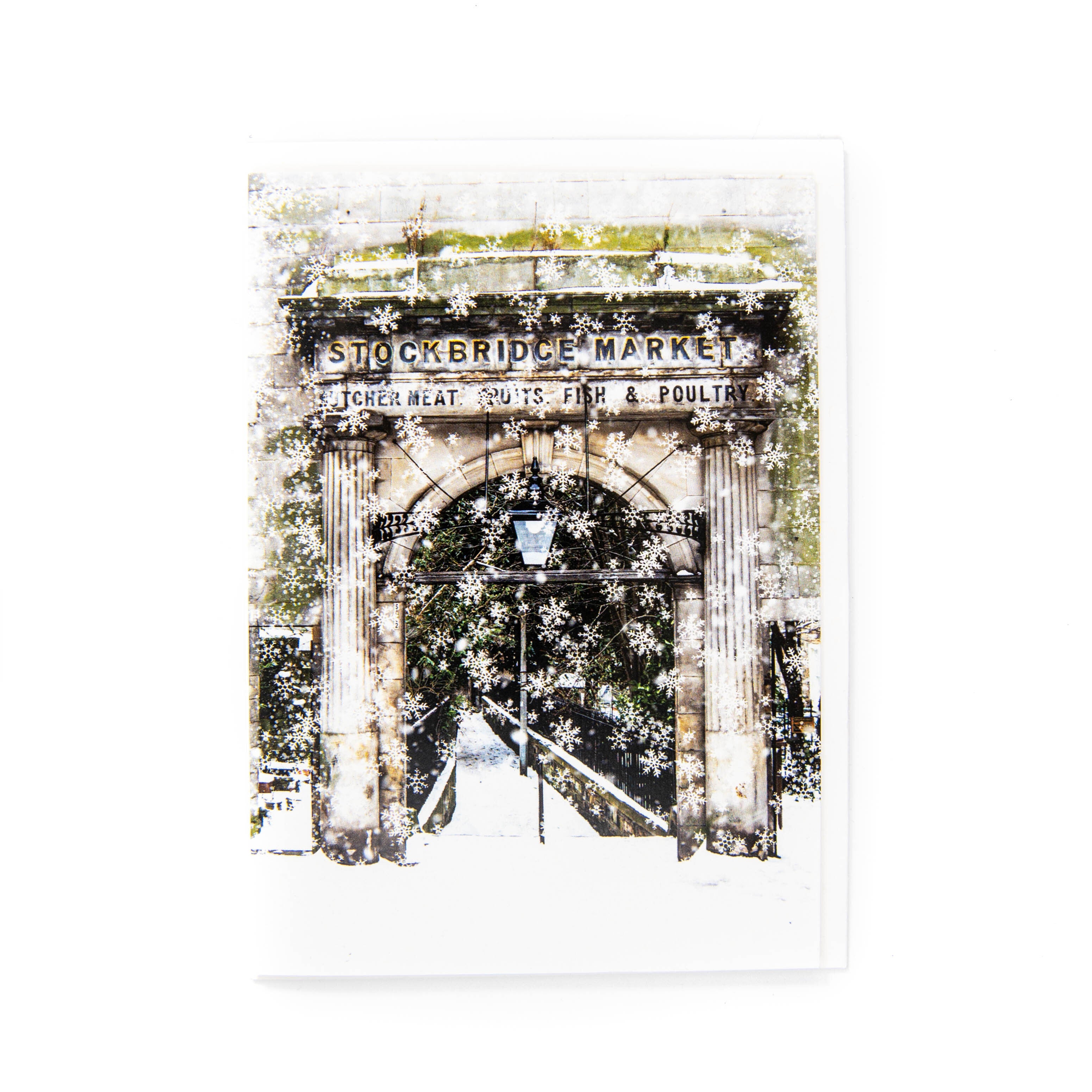 Stockbridge Market Arch Winter Card