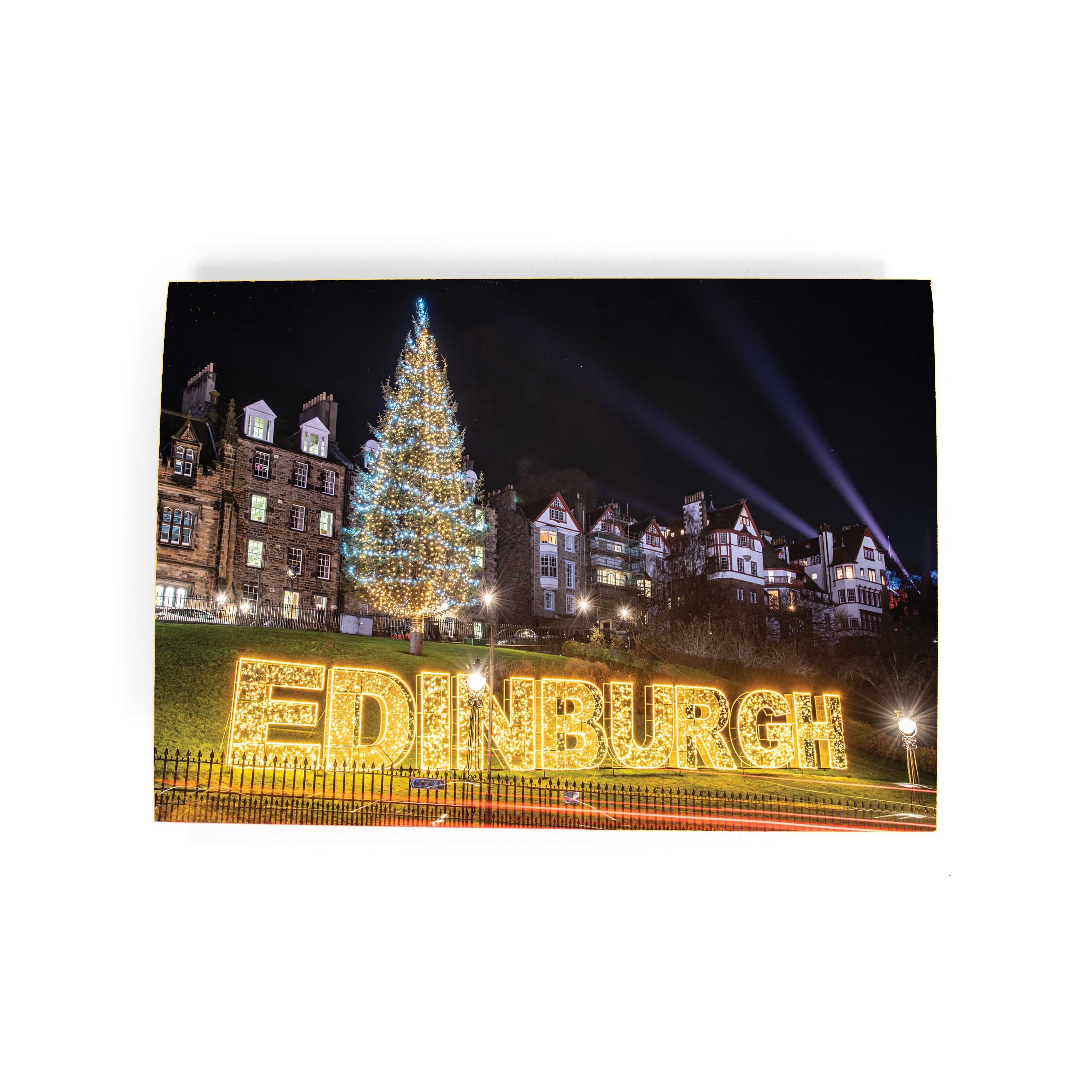 Edinburgh The Mound Christmas Tree Card