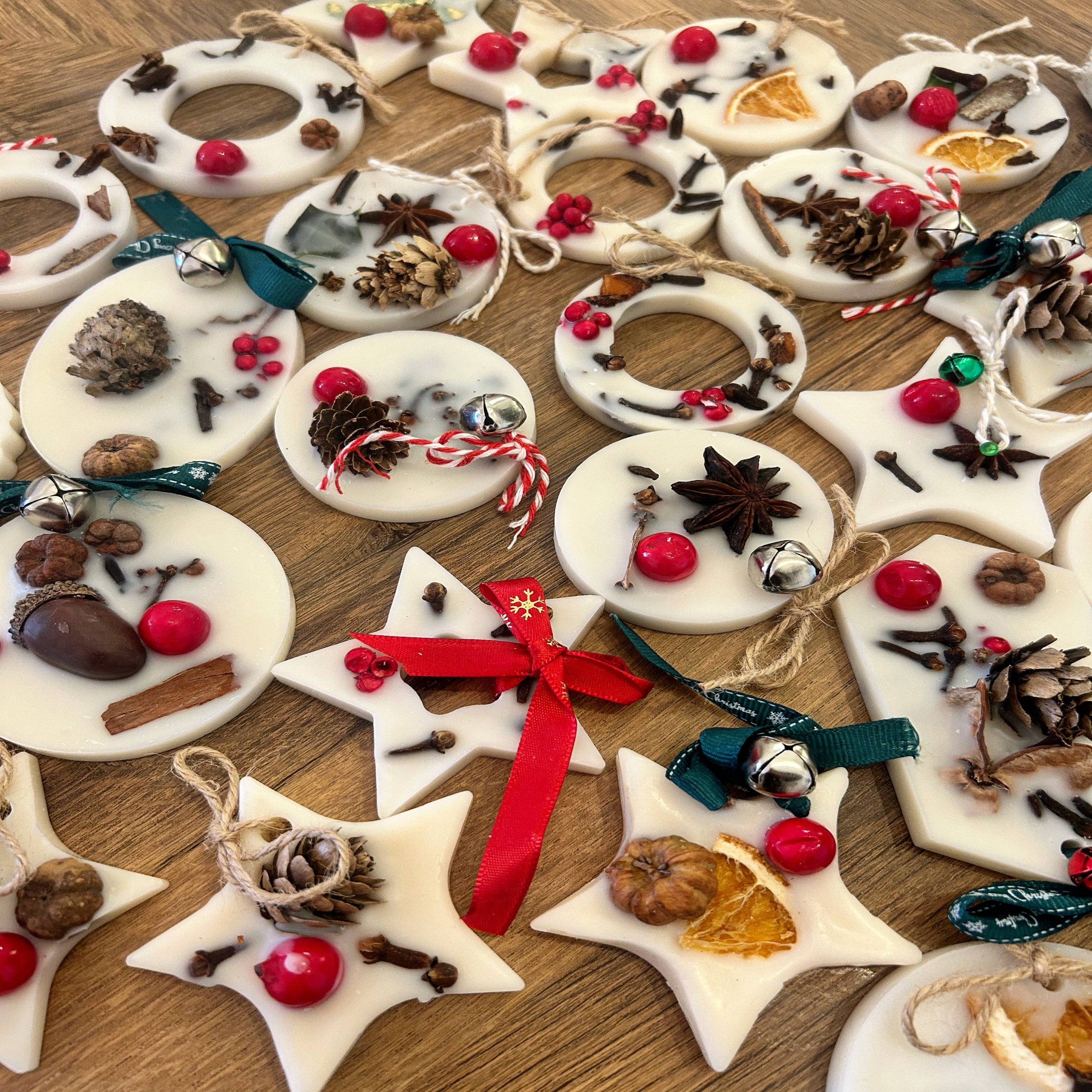 Festive and fragrant our natural wax hangers are not only adorable but packed full of Christmas scents.