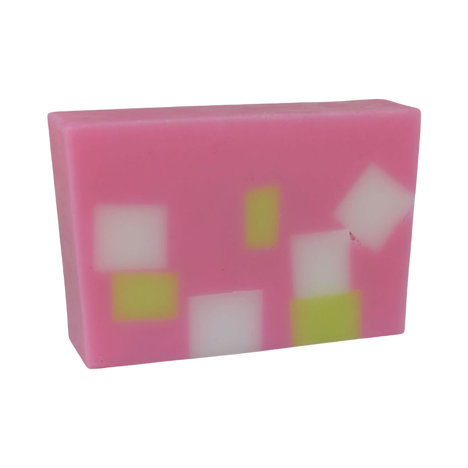 Pink Scottish rose handmade soap bar.