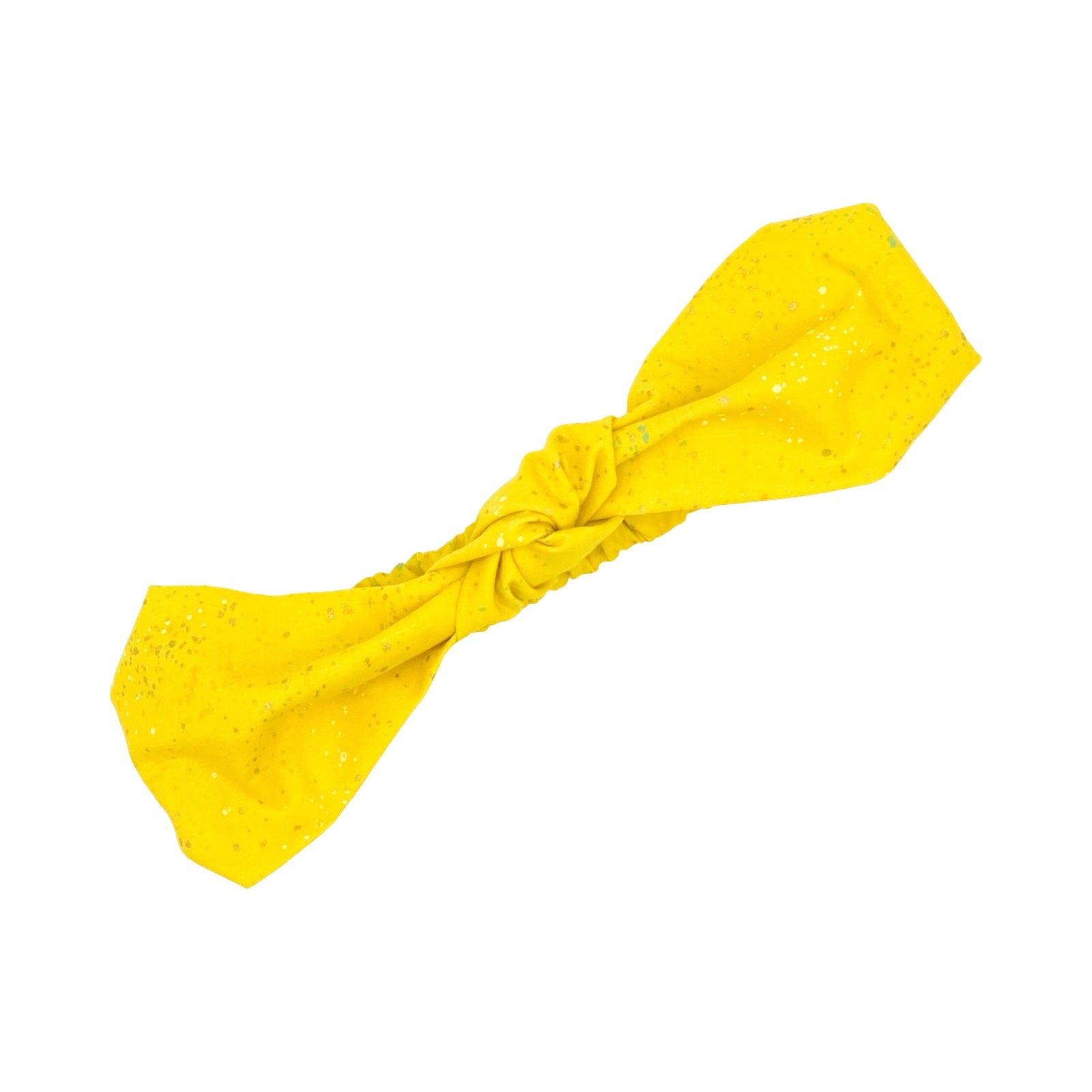 Yellow Speckled Knotted Headband