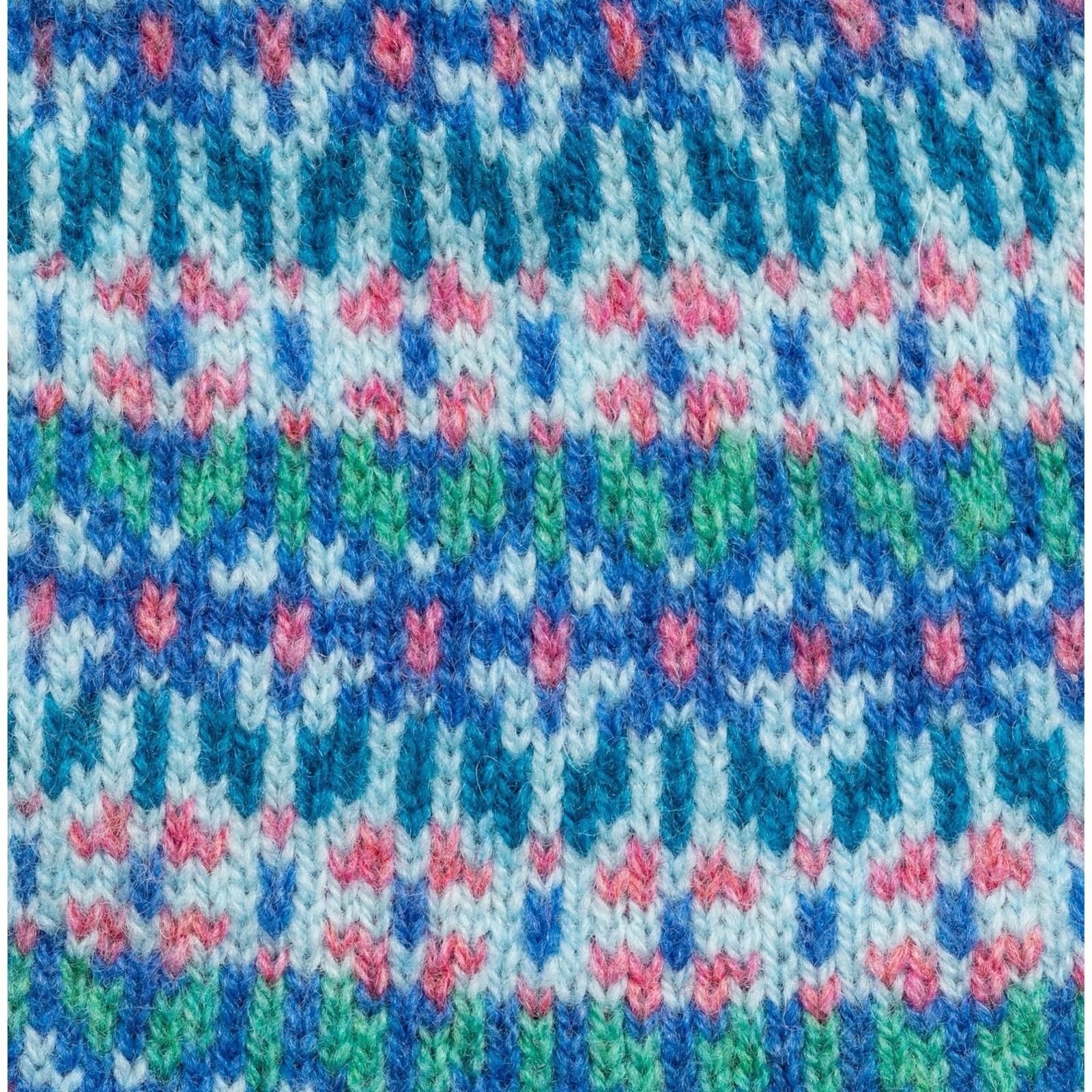 These gorgeous blue and light blue Fairisle fingerless gloves will keep your hands warm and cosy, but your fingers free.