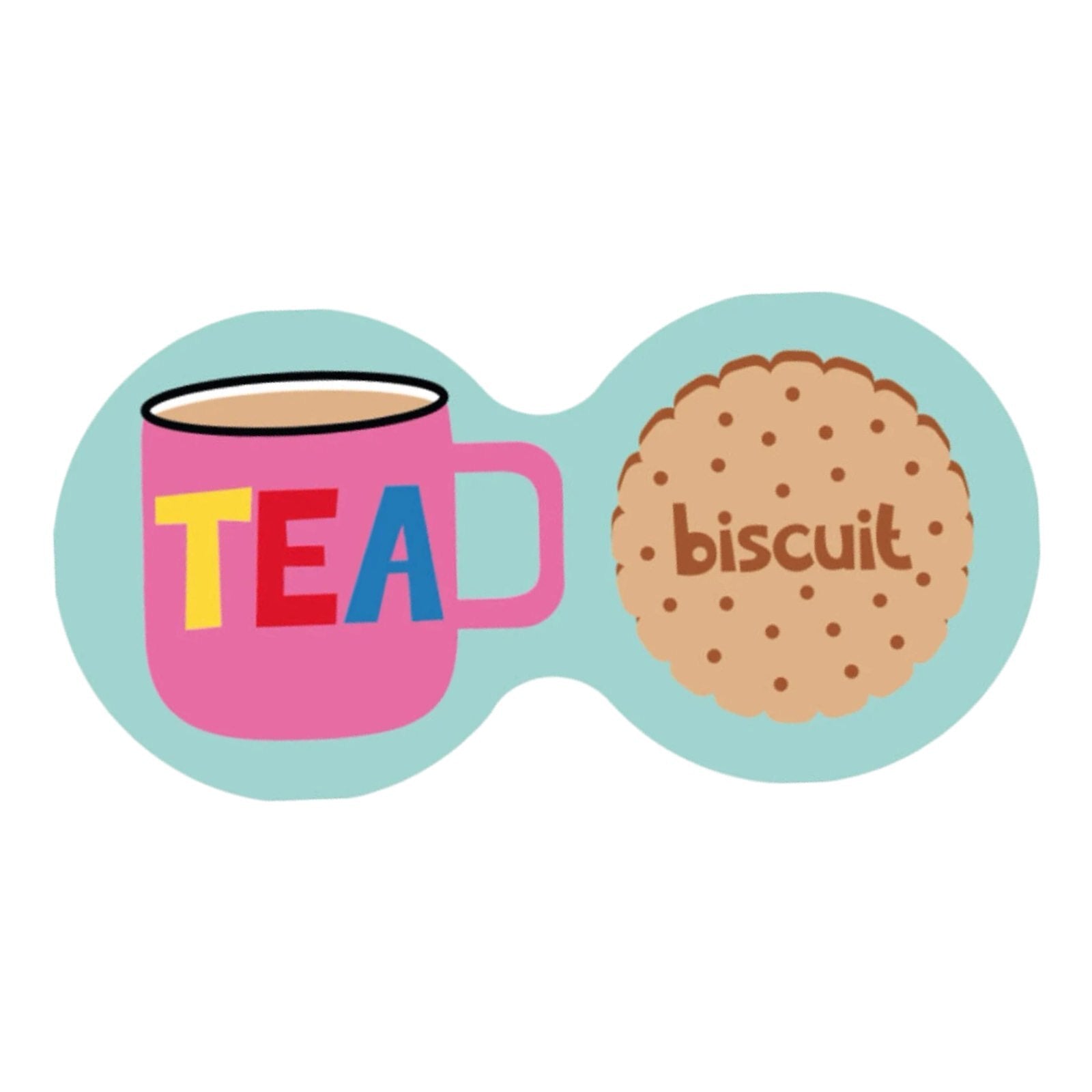 Double coaster, one side for your cuppa tea, the other for your biscuit.