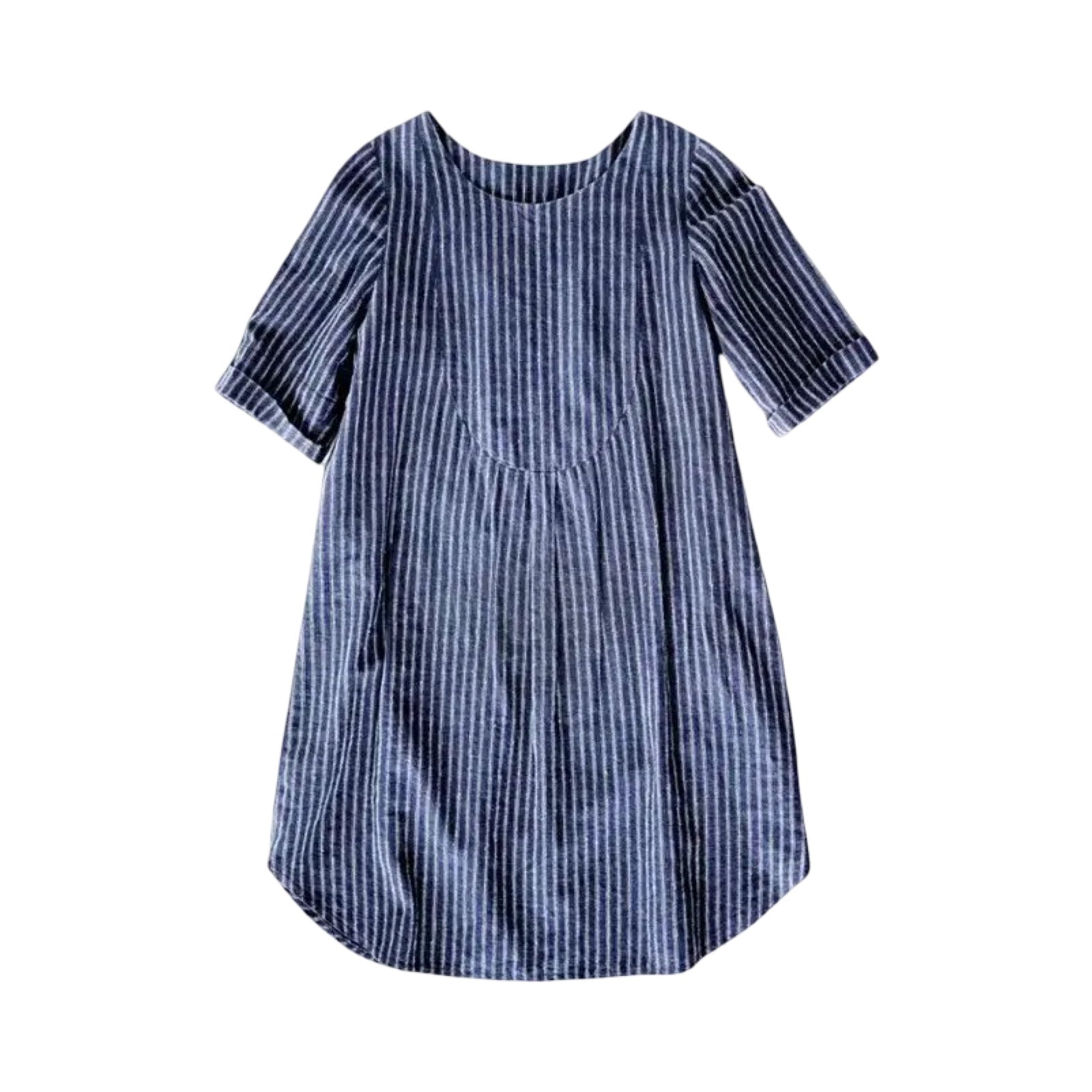Sewing pattern for a lightweight, versatile shirt dress with a relaxed, classic cut to be worn loose.