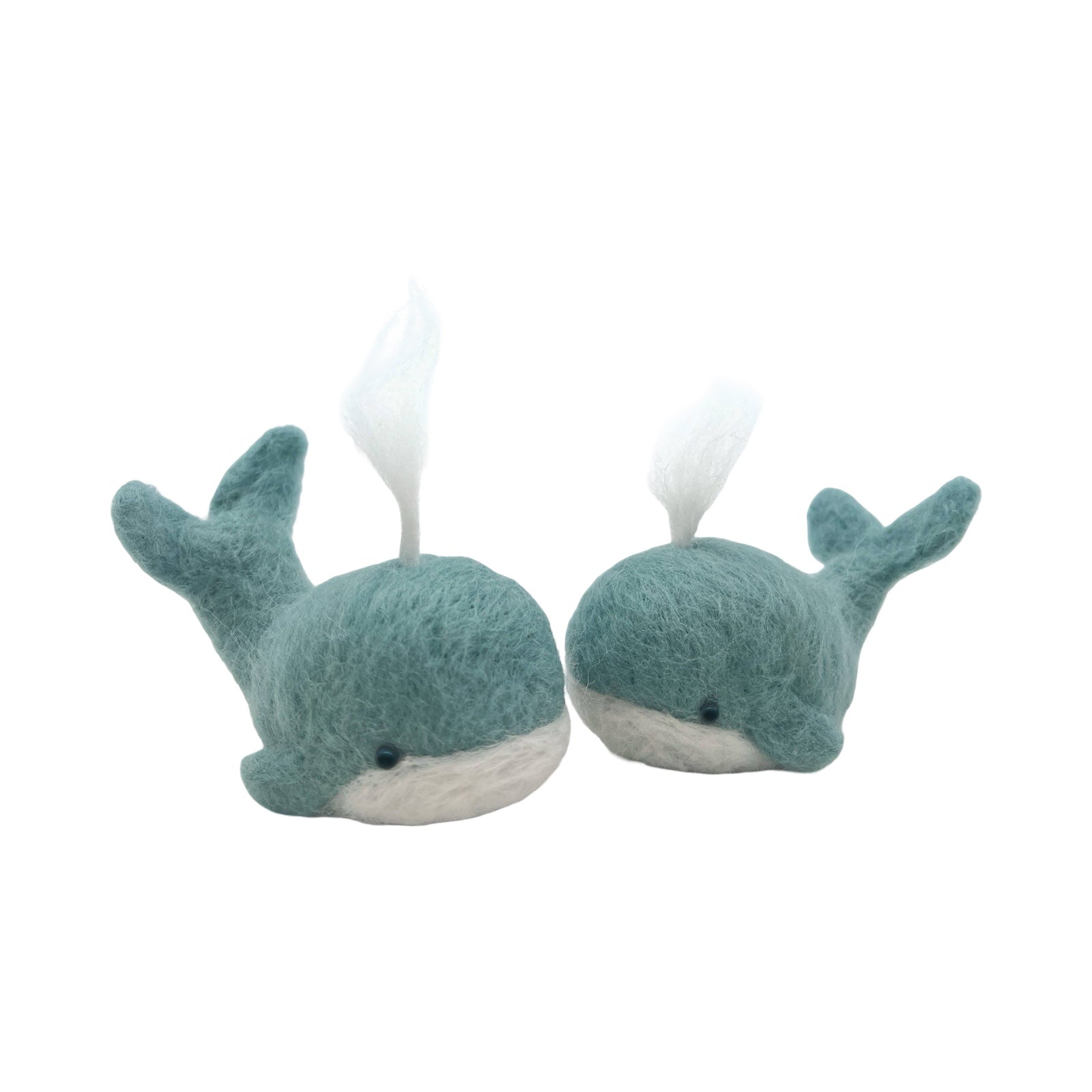 Whale needle felting craft kit for adults. 
