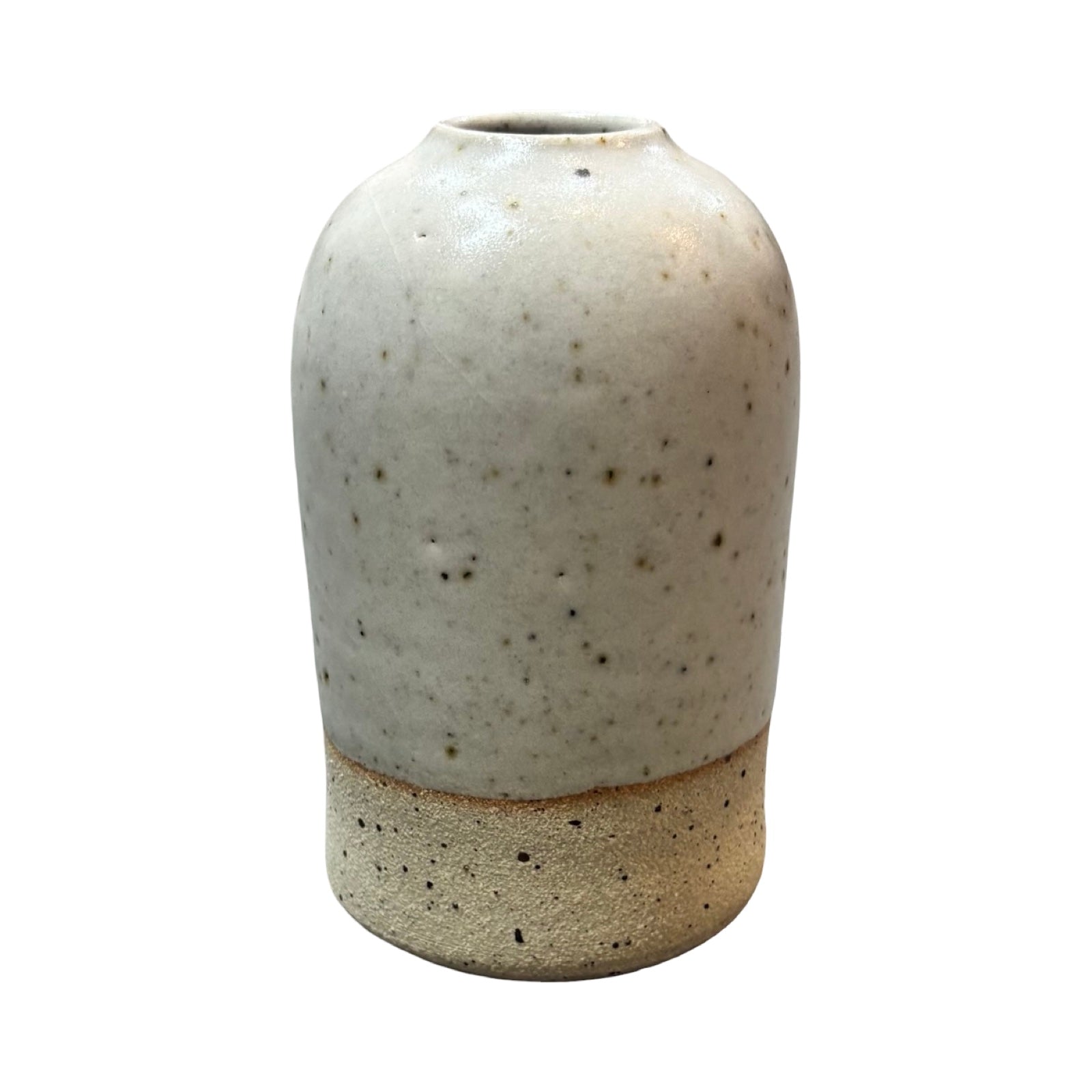 White stoneware vase.
