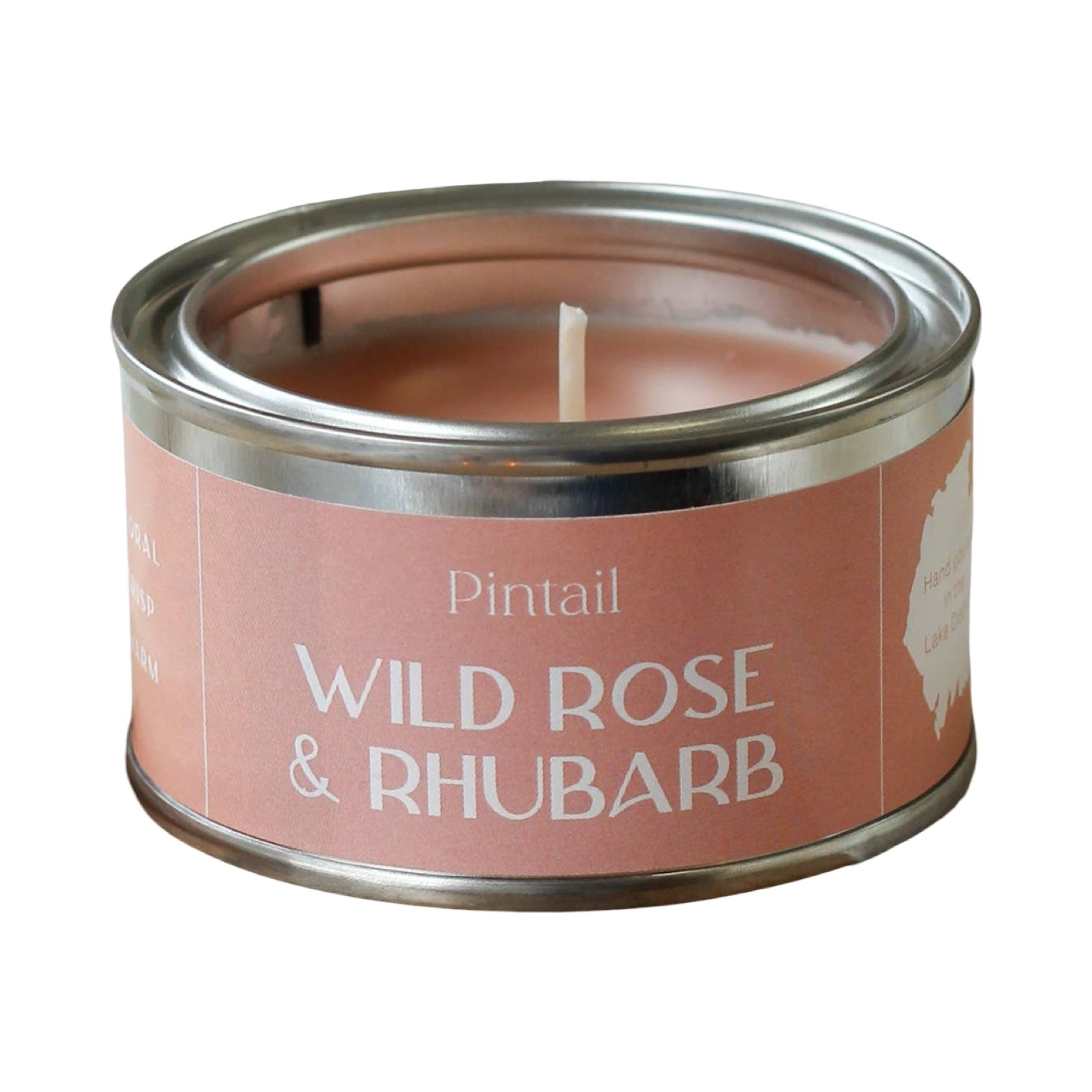 This wild rose and rhubarb scented candle has hints of rose, jasmine, cyclamen, rhubarb, green bergamot and white musk.