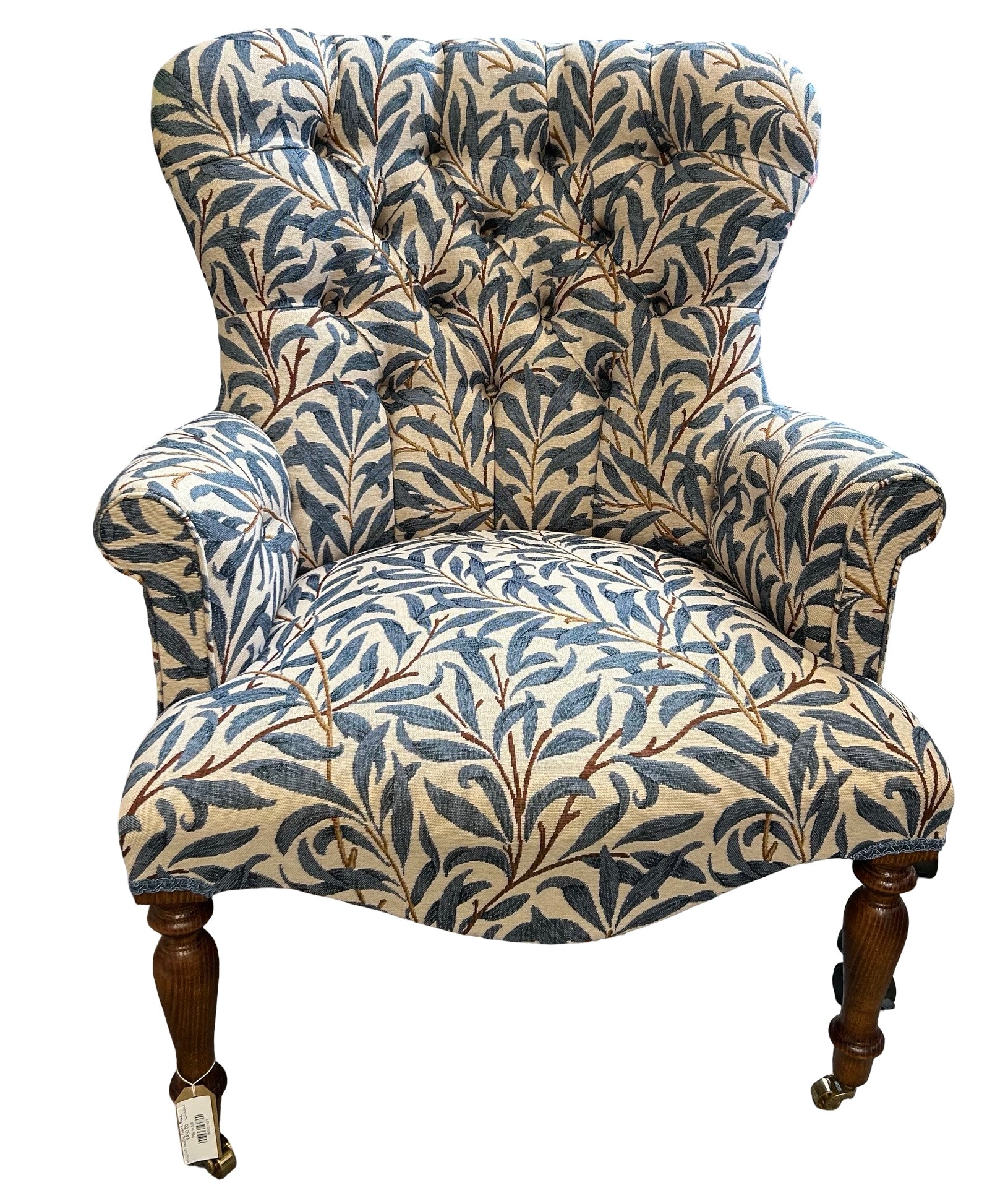 William Morris Willow Light Denim Blue Armchair