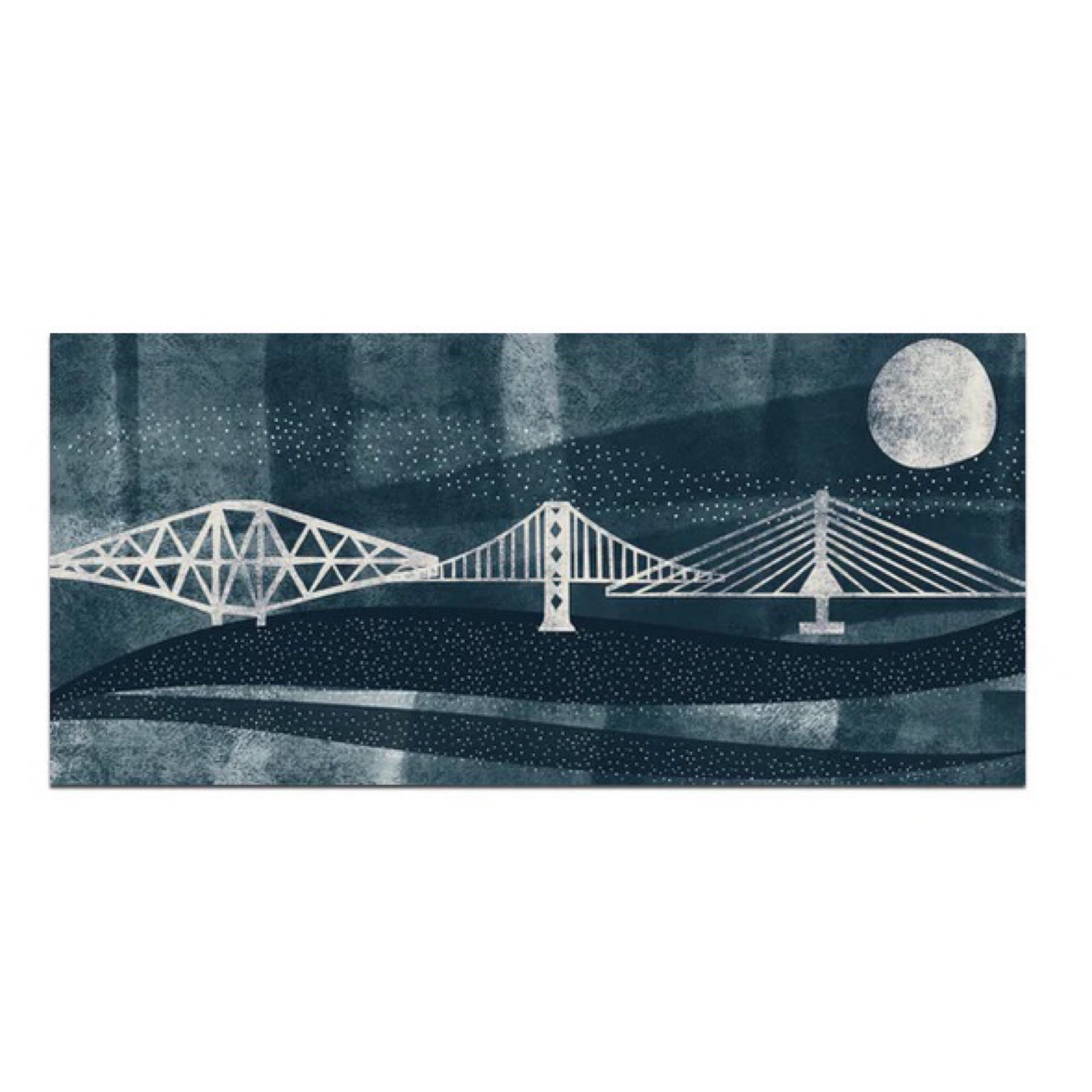 Winter at the Forth Bridges Christmas Card