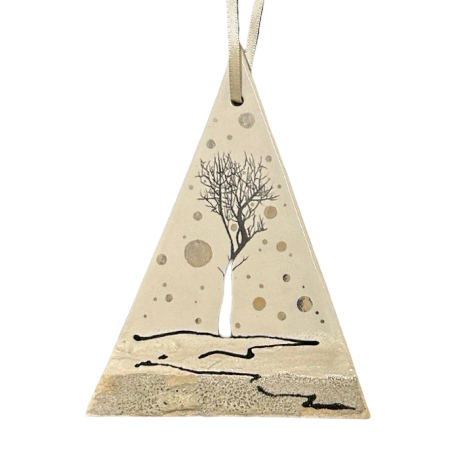 Winter Landscape Ceramic Christmas Decoration