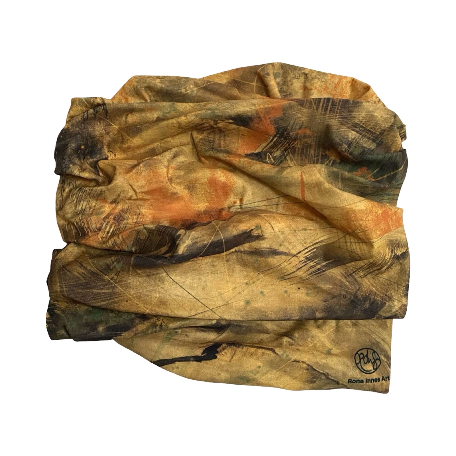 Yellow Abstract Headwear