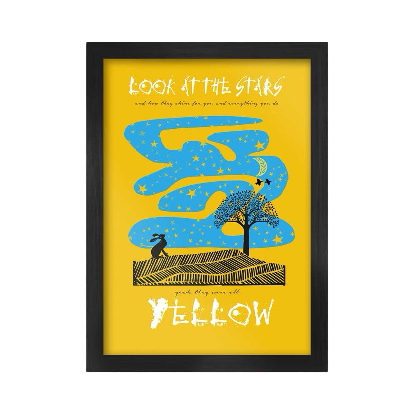 Yellow Coldplay Print