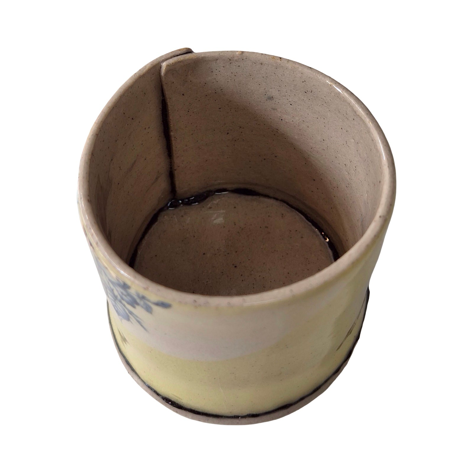 Ceramic planter on a white background.